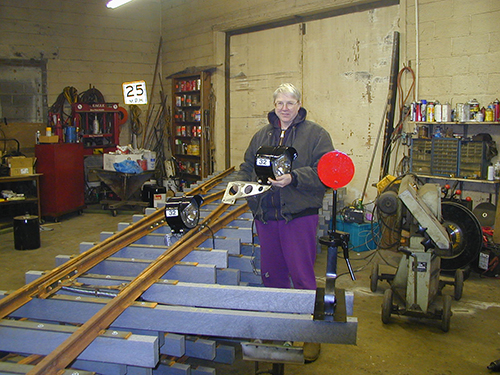 Julie Garre helping Leo Garre with many of his projects on the farm